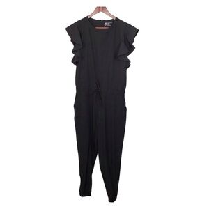 Albion Fit 9 to 9 Jumpsuit in Black Size Medium.